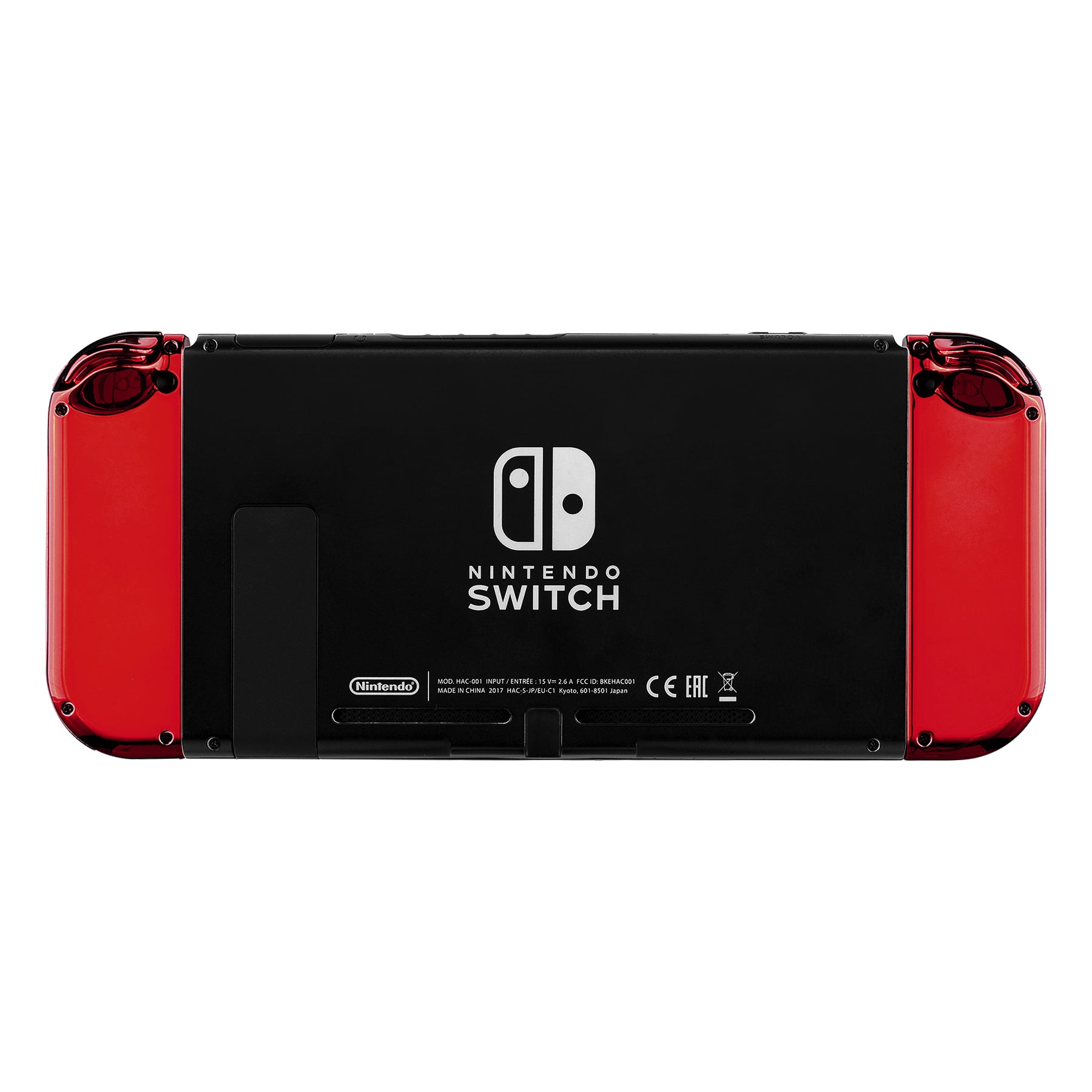 eXtremeRate Chrome Red for Joycon Handheld Controller Housing with