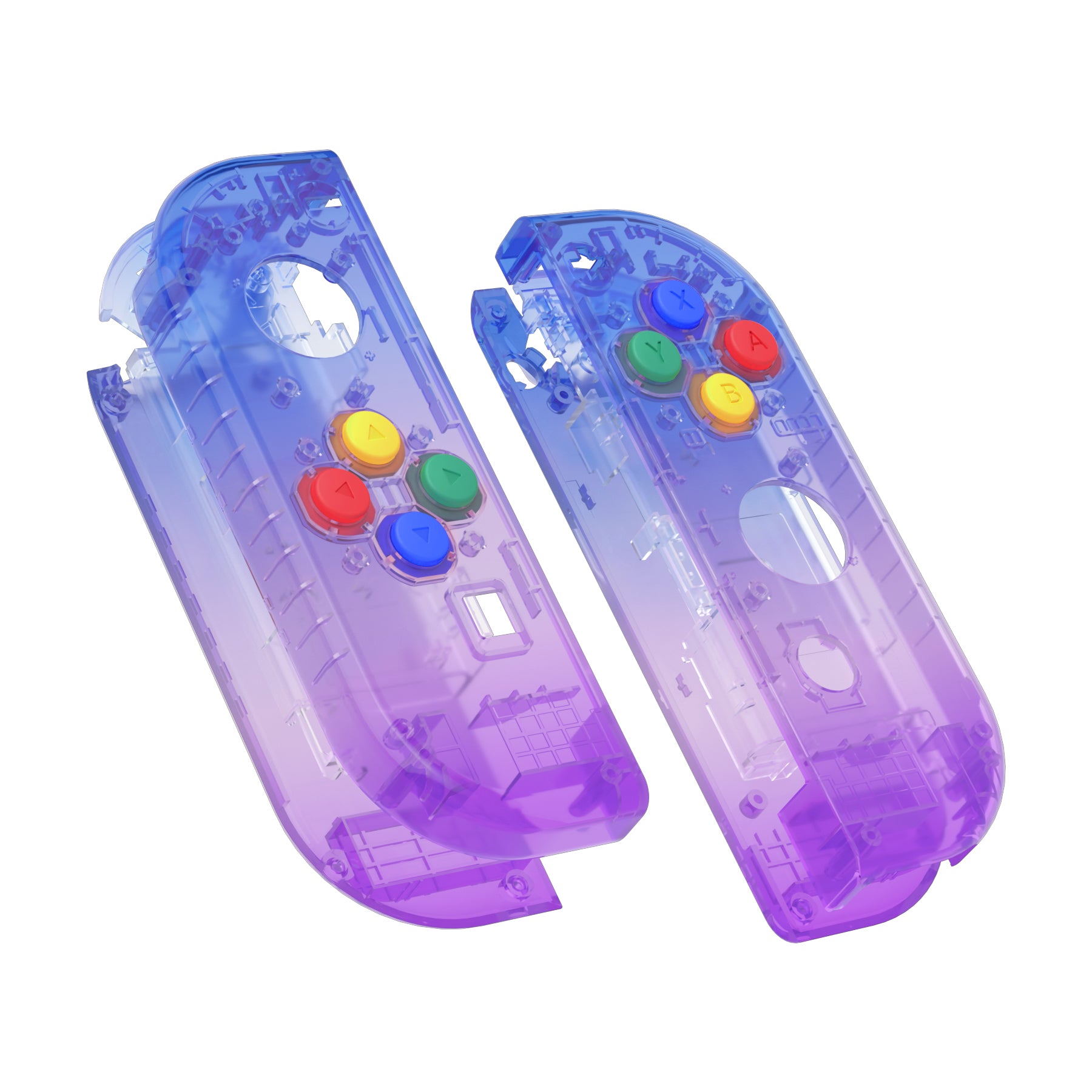eXtremeRate Gradient Translucent Bluebell for Joycon Handheld