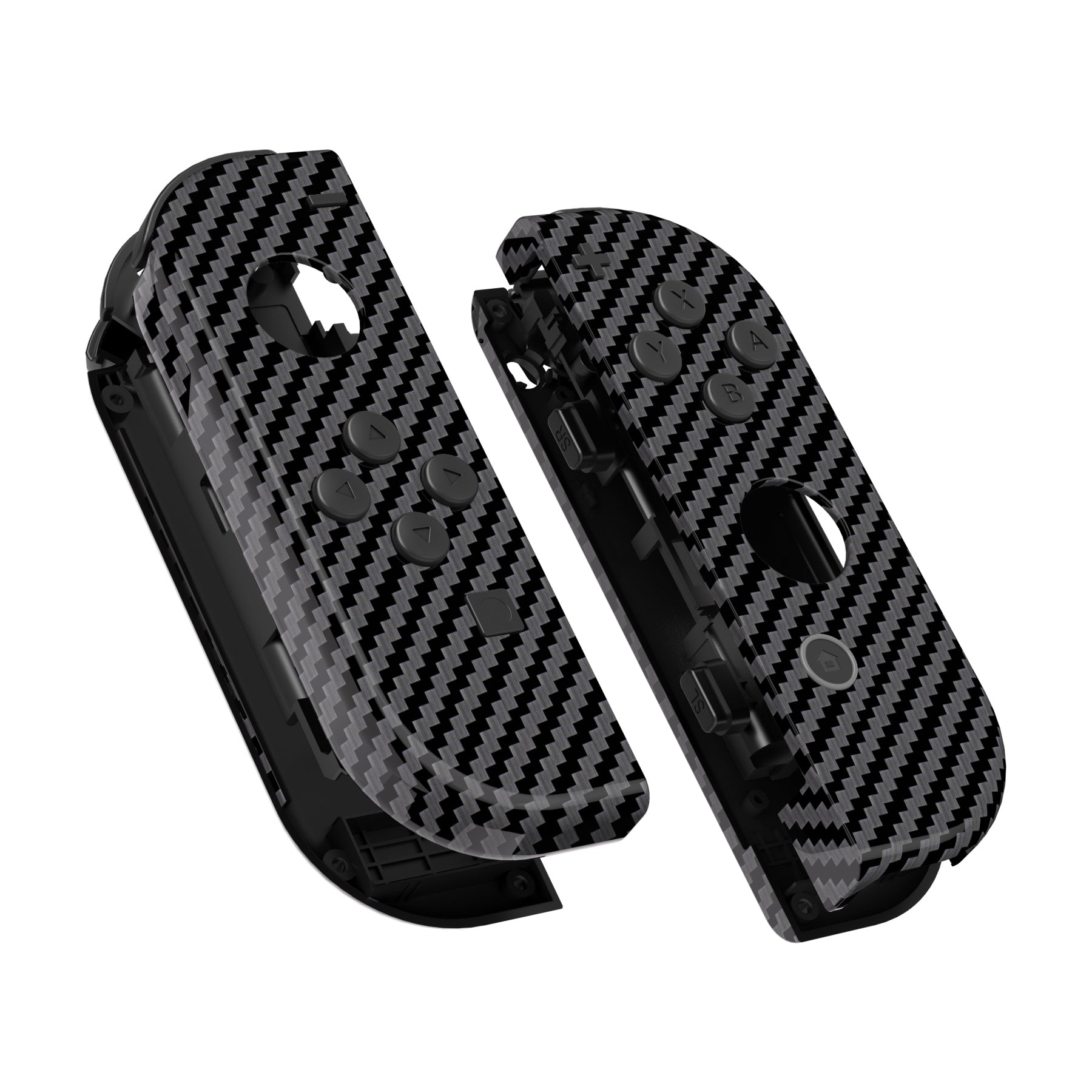 eXtremeRate Graphite Carbon Fiber Patterned for Joycon Handheld