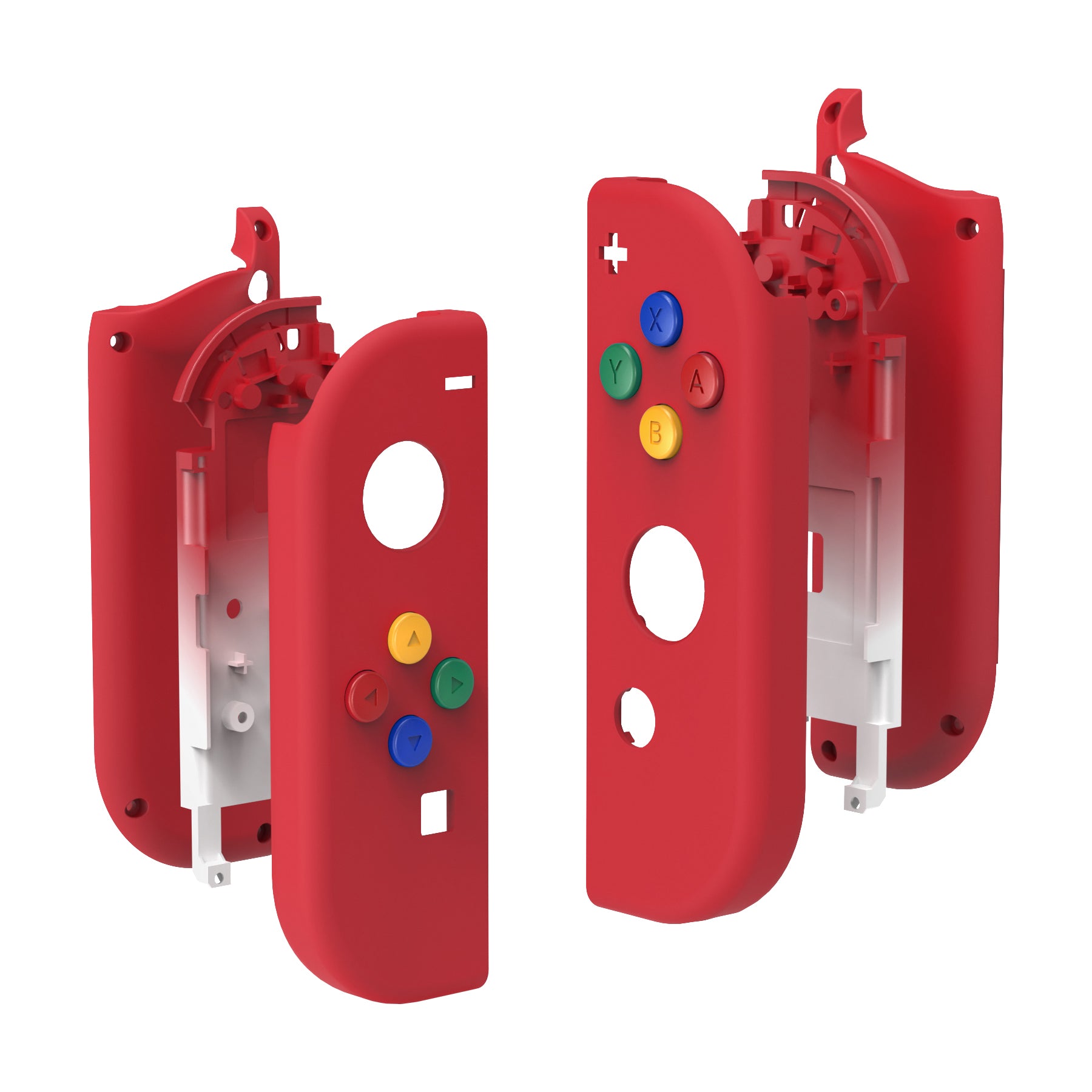 eXtremeRate Soft Touch Grip Passion Red for Joycon Handheld