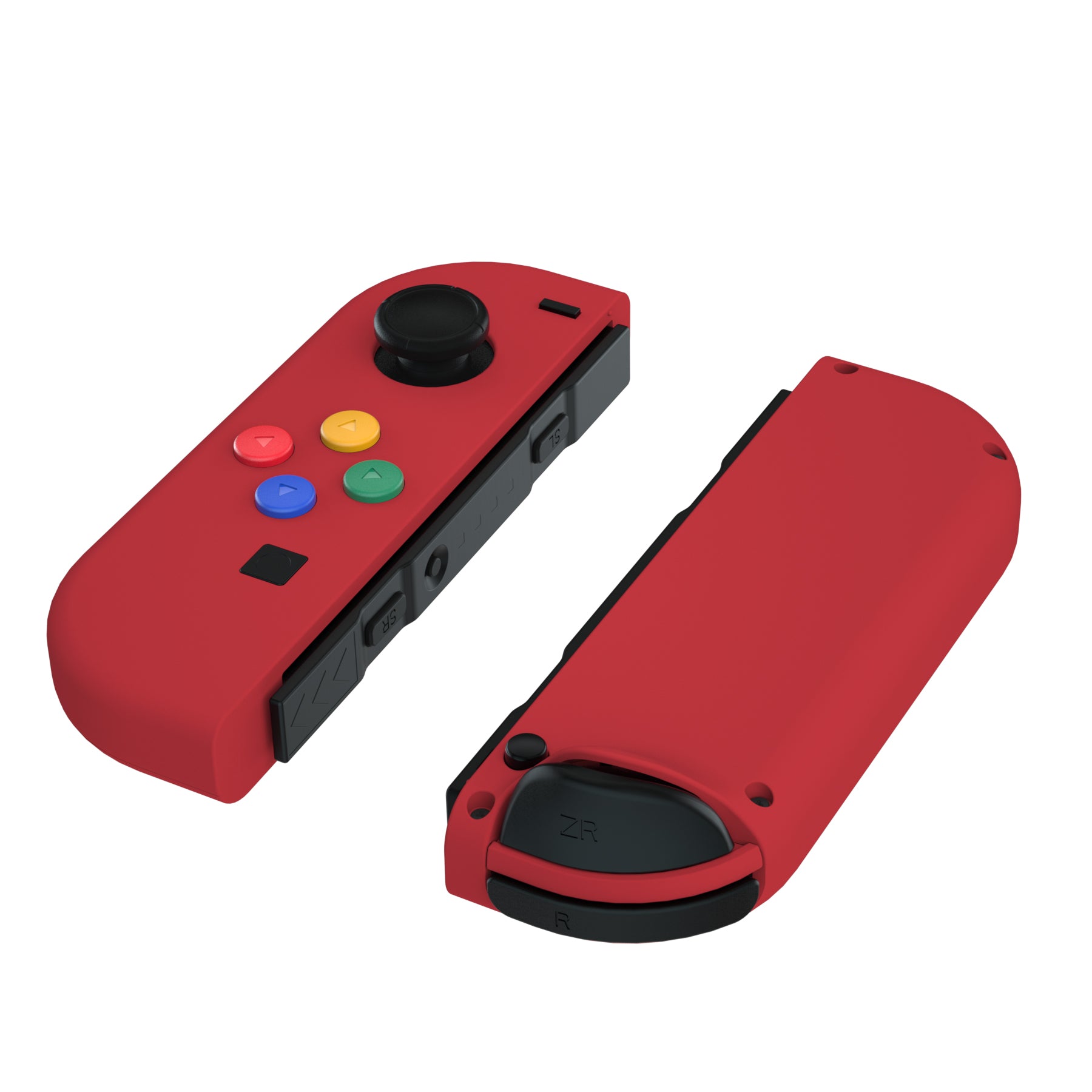 eXtremeRate Soft Touch Grip Passion Red for Joycon Handheld