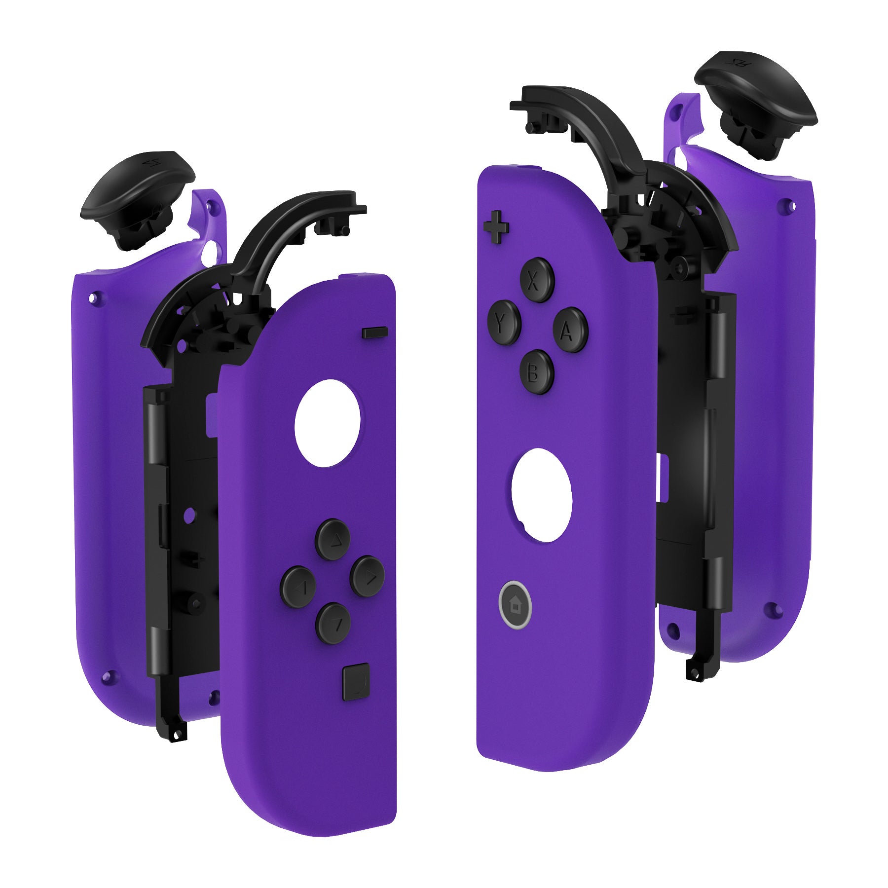 eXtremeRate Soft Touch Grip Purple for Joycon Handheld Controller