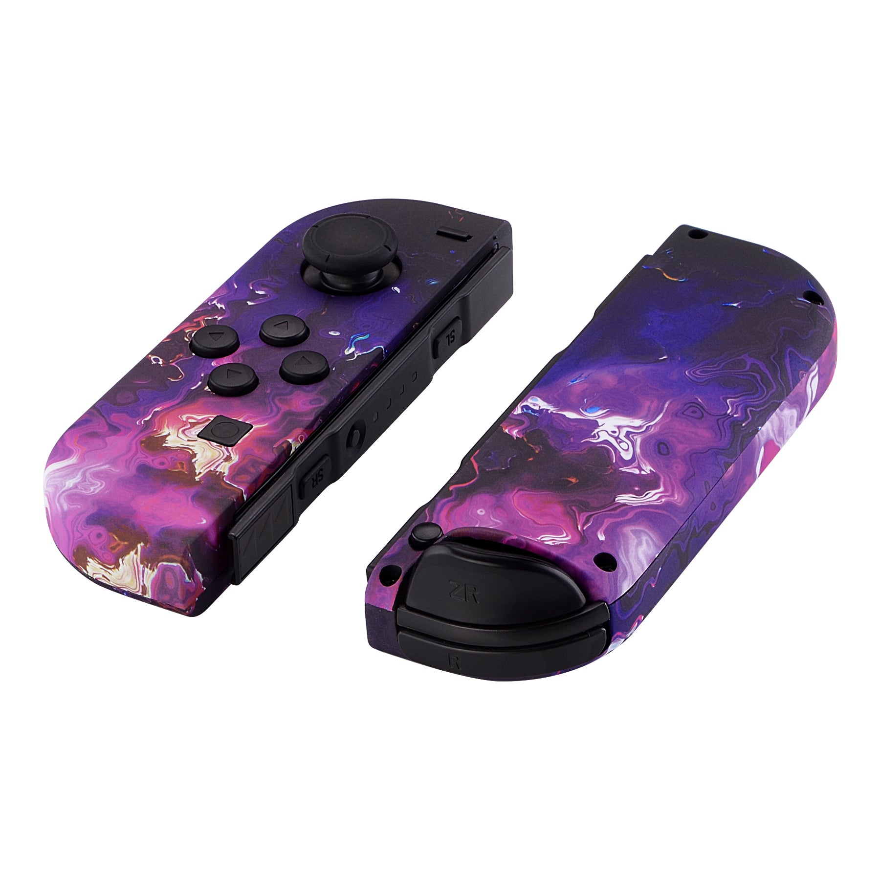 eXtremeRate Soft Touch Grip Surreal Lava for Joycon Handheld