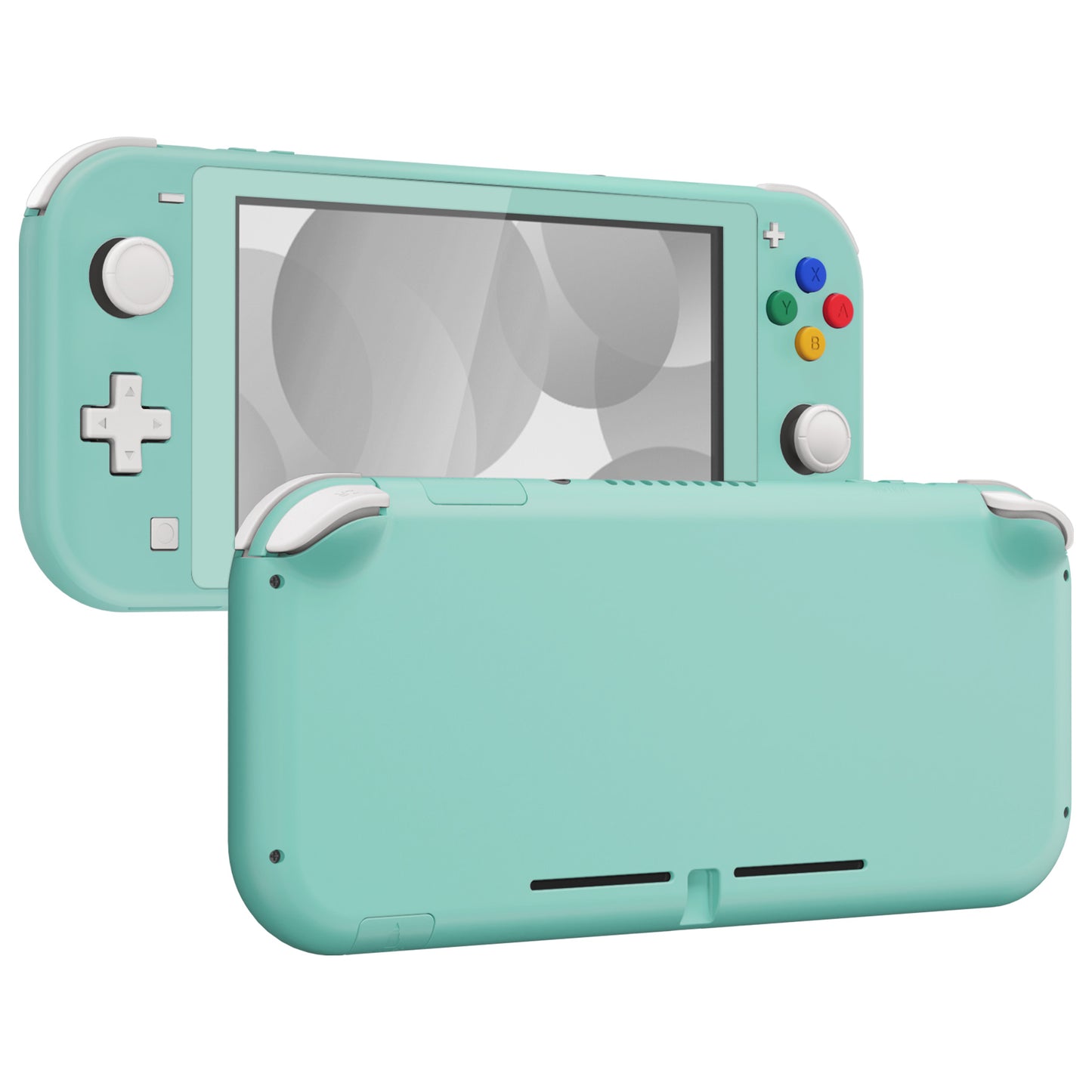 eXtremeRate Replacement Full Set Shells with ABXY Buttons & Screen Protector for Nintendo Switch Lite - Misty Green