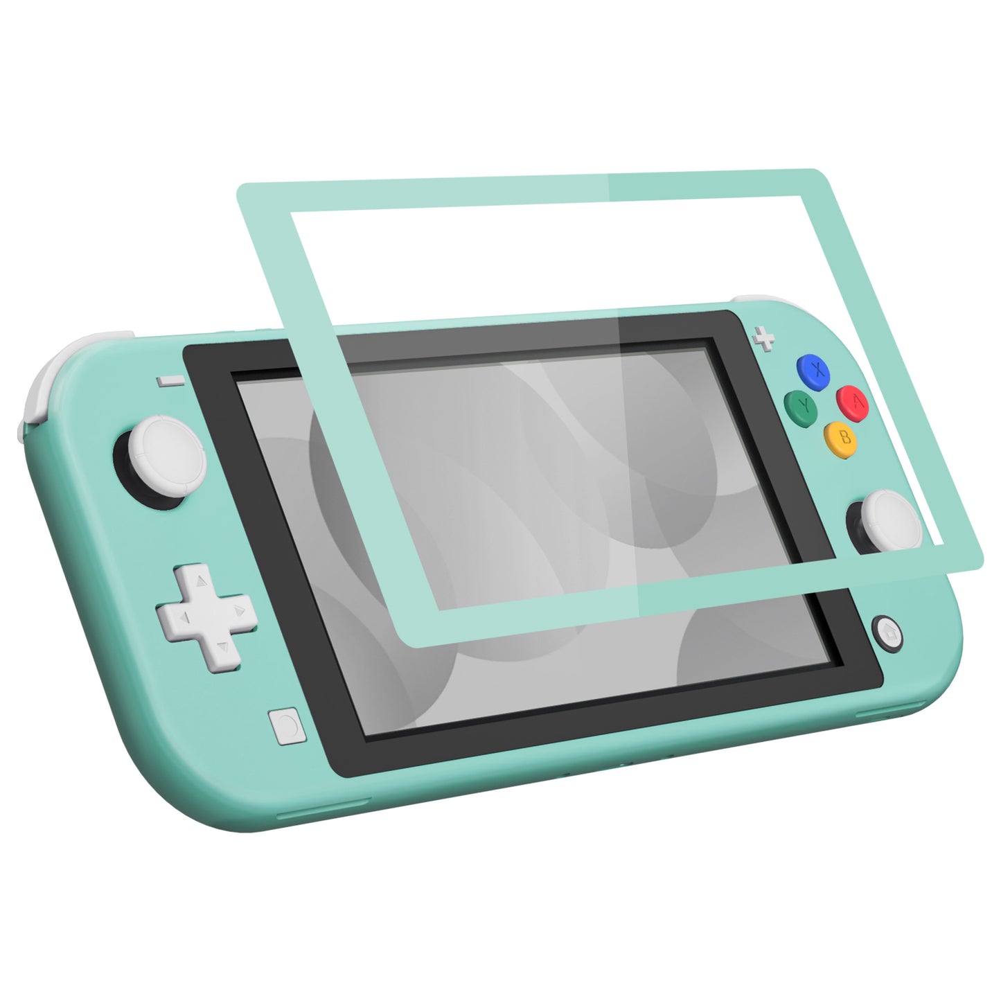 eXtremeRate Replacement Full Set Shells with ABXY Buttons & Screen Protector for Nintendo Switch Lite - Misty Green