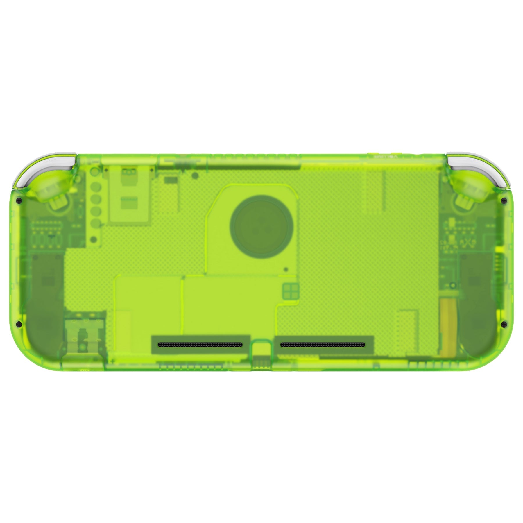 eXtremeRate Replacement Full Set Shells with ABXY Buttons & Screen Protector for Nintendo Switch Lite - Clear Lime Green eXtremeRate