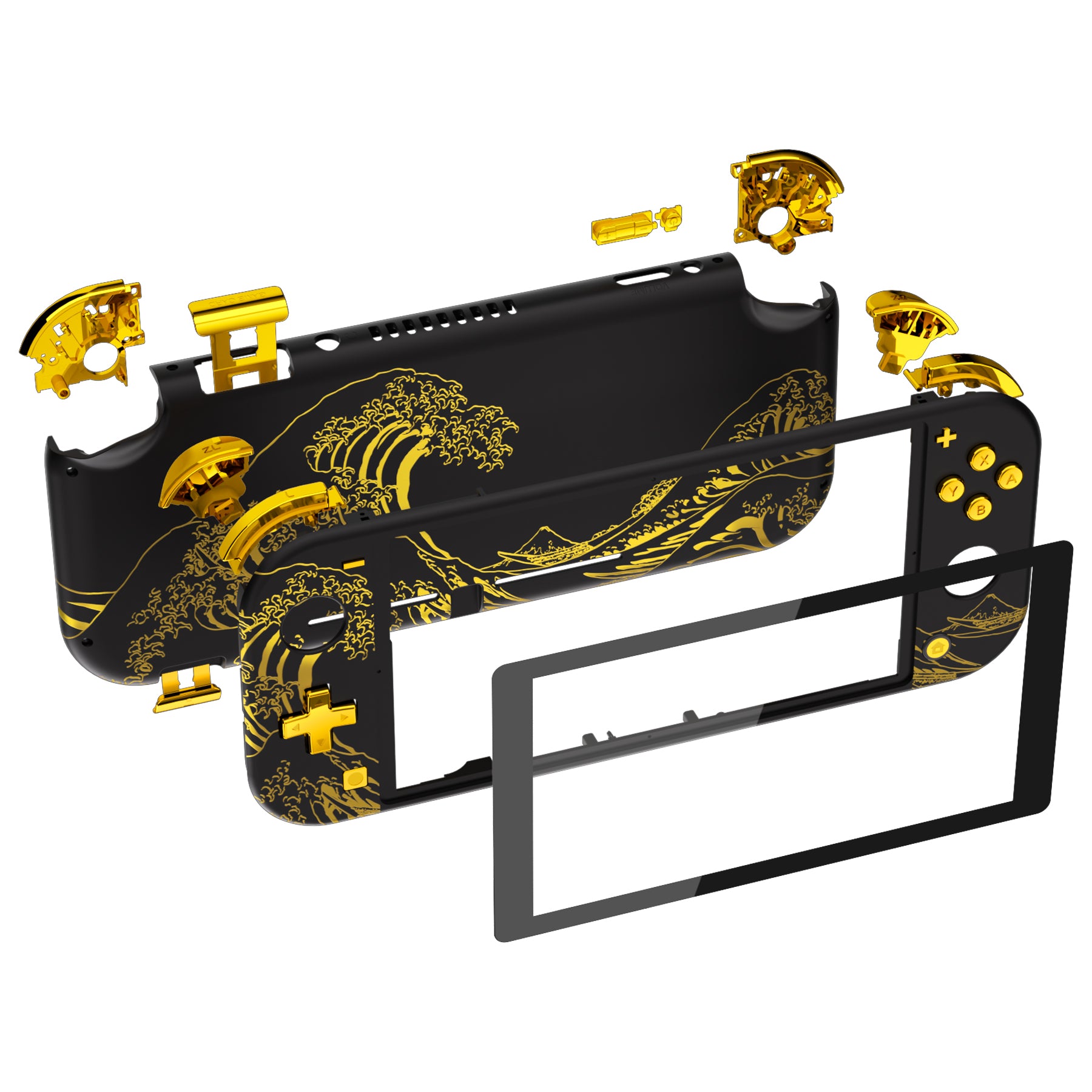 eXtremeRate Replacement Full Set Shells with ABXY Buttons & Screen
