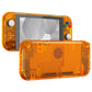 eXtremeRate Replacement Full Set Shells with Button Kit & Screen Protector for Nintendo Switch Lite - Crystal Clear Orange