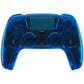 eXtremeRate Replacement Full Set Shells with Buttons Compatible with PS5 Controller BDM-010/020 - Clear Blue