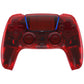 eXtremeRate Replacement Full Set Shells with Buttons Compatible with PS5 Controller BDM-010/020 - Clear Red