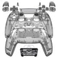 eXtremeRate Replacement Full Set Shells with Buttons Compatible with PS5 Controller BDM-030/040/050 - Clear Black