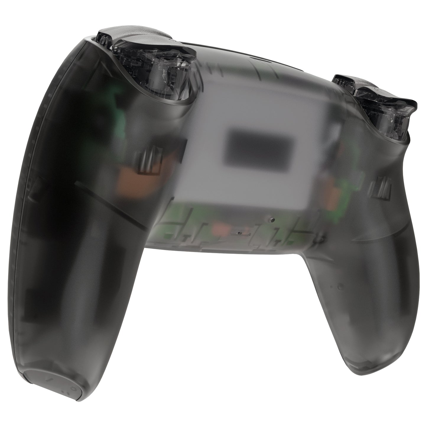 eXtremeRate Replacement Full Set Shells with Buttons Compatible with PS5 Controller BDM-030/040/050 - Clear Black