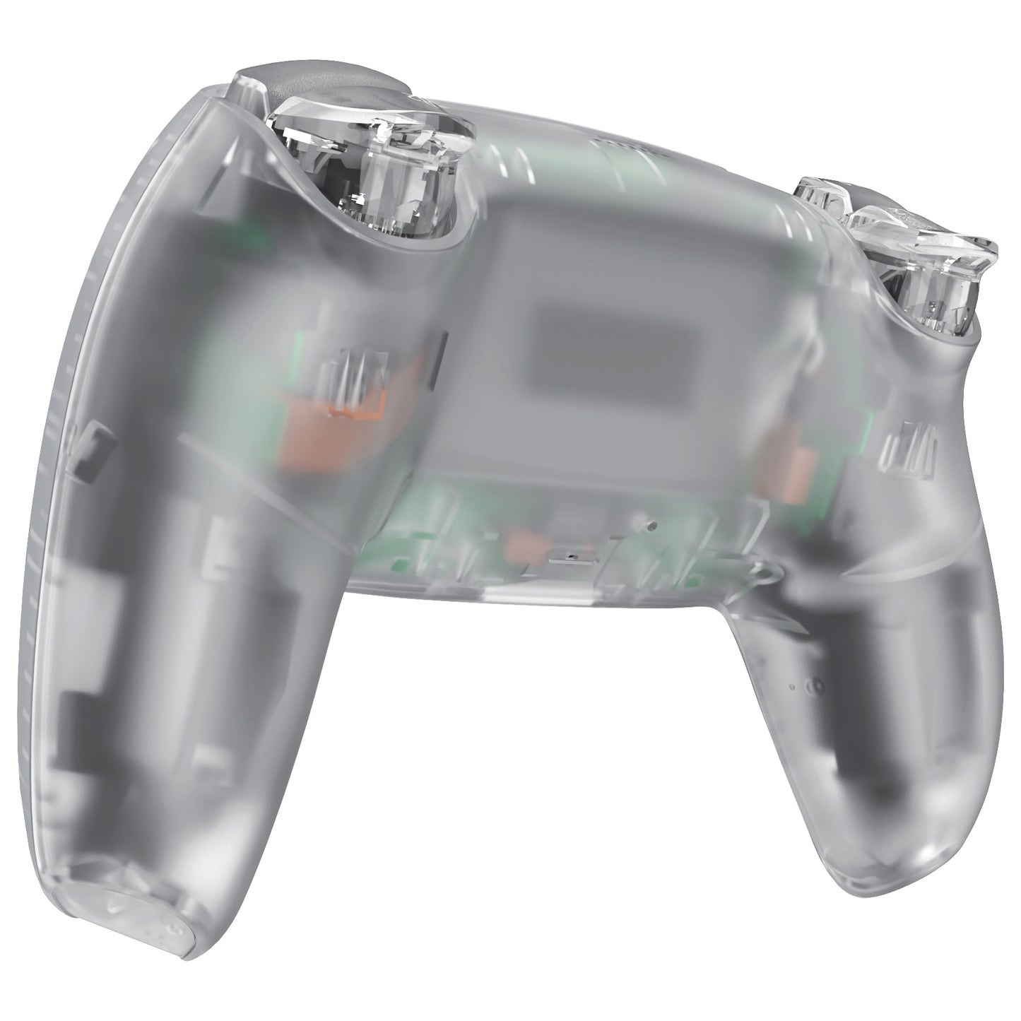 eXtremeRate Replacement Full Set Shells with Buttons Compatible with PS5 Controller BDM-030/040/050 - Glow in Dark - Green