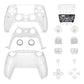 eXtremeRate Replacement Full Set Shells with Buttons Compatible with PS5 Controller BDM-030/040/050 - Glow in Dark - Green