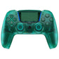 eXtremeRate Replacement Full Set Shells with Buttons Compatible with PS5 Controller BDM-030/040/050 - Emerald Green