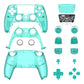 eXtremeRate Replacement Full Set Shells with Buttons Compatible with PS5 Controller BDM-030/040/050 - Emerald Green