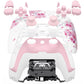 eXtremeRate Replacement Full Set Shells with Buttons Compatible with PS5 Controller BDM-030/040/050/060 - Cherry Blossom Whisper