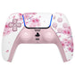 eXtremeRate Replacement Full Set Shells with Buttons Compatible with PS5 Controller BDM-030/040/050/060 - Cherry Blossom Whisper