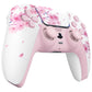 eXtremeRate Replacement Full Set Shells with Buttons Compatible with PS5 Controller BDM-030/040/050/060 - Cherry Blossom Whisper
