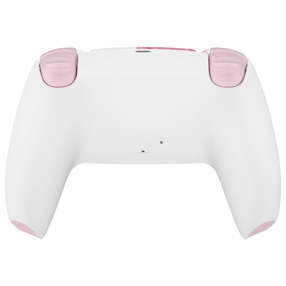 eXtremeRate Replacement Full Set Shells with Buttons Compatible with PS5 Controller BDM-030/040/050/060 - Cherry Blossom Whisper