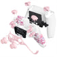 eXtremeRate Replacement Full Set Shells with Buttons Compatible with PS5 Controller BDM-030/040/050/060 - Cherry Blossom Whisper