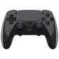 eXtremeRate Replacement Full Set Shells with Buttons Compatible with PS5 Edge Controller - Graphite Carbon Fiber