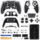 eXtremeRate Replacement Full Set Shells with Buttons Compatible with PS5 Edge Controller - Graphite Carbon Fiber