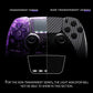 eXtremeRate Replacement Full Set Shells with Buttons Compatible with PS5 Edge Controller - Graphite Carbon Fiber