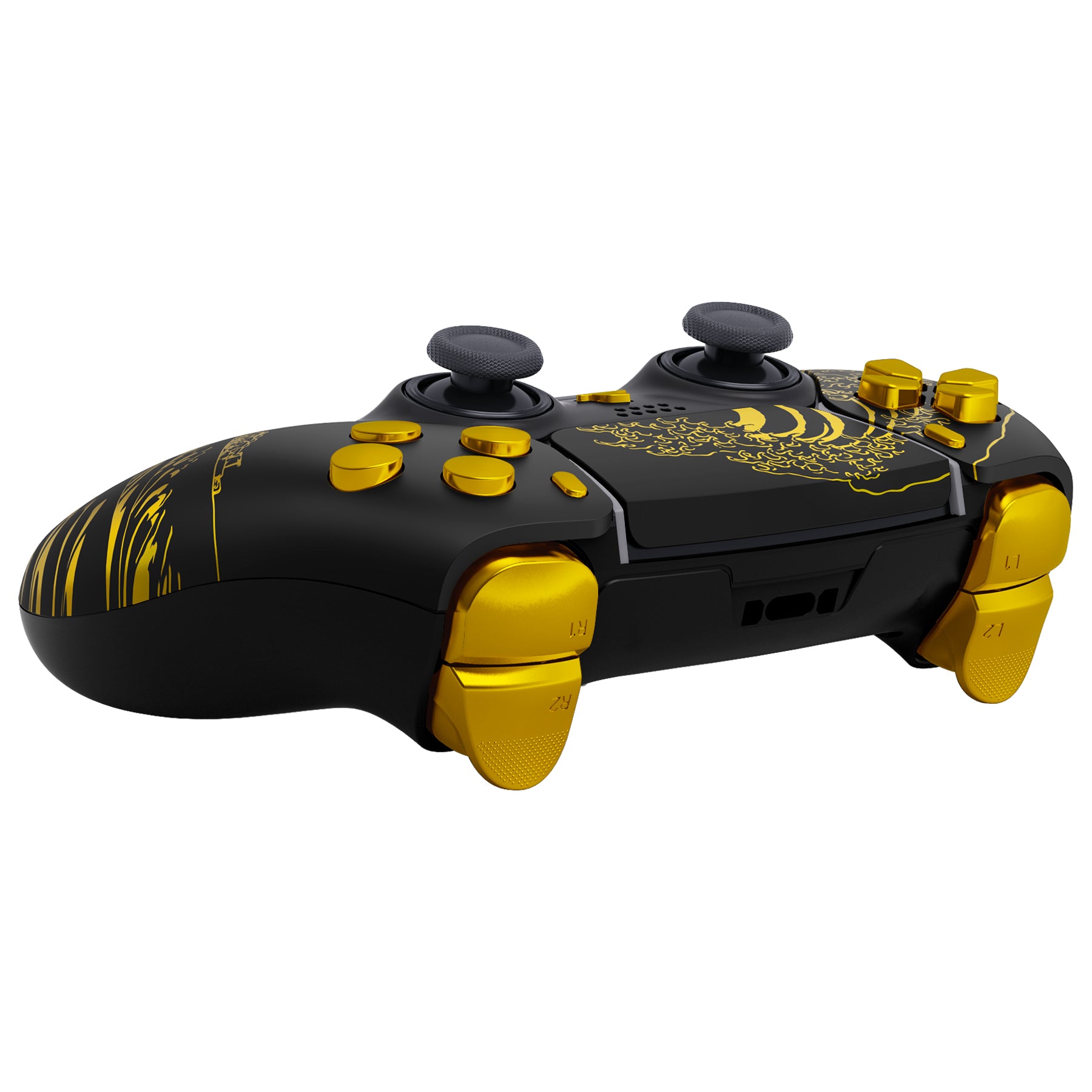 eXtremeRate The Great GOLDEN Wave Off Kanagawa - Black Full