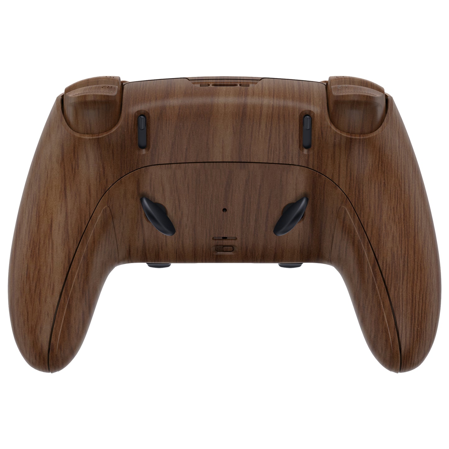 eXtremeRate Replacement Full Set Shells with Buttons Compatible with PS5 Edge Controller - Wood Grain
