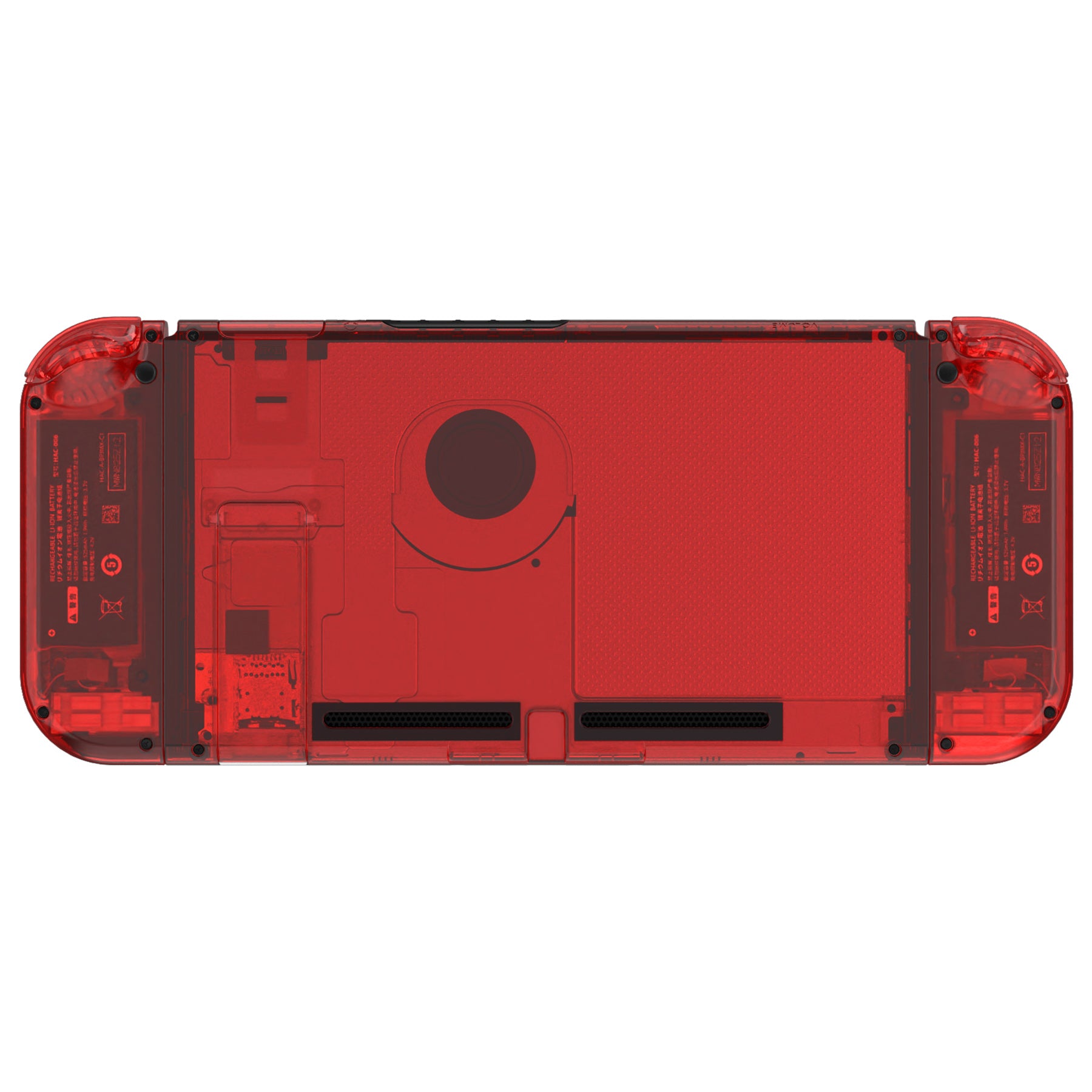 ニンテンドースイッチ 本体 Nintendo Switch クリアレッド換装品 eXtremeRate Back Plate for Nintendo Switch Console, Handheld