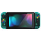 eXtremeRate Replacement Full Set Shells with Buttons for Nintendo Switch - Crystal Emerald Green