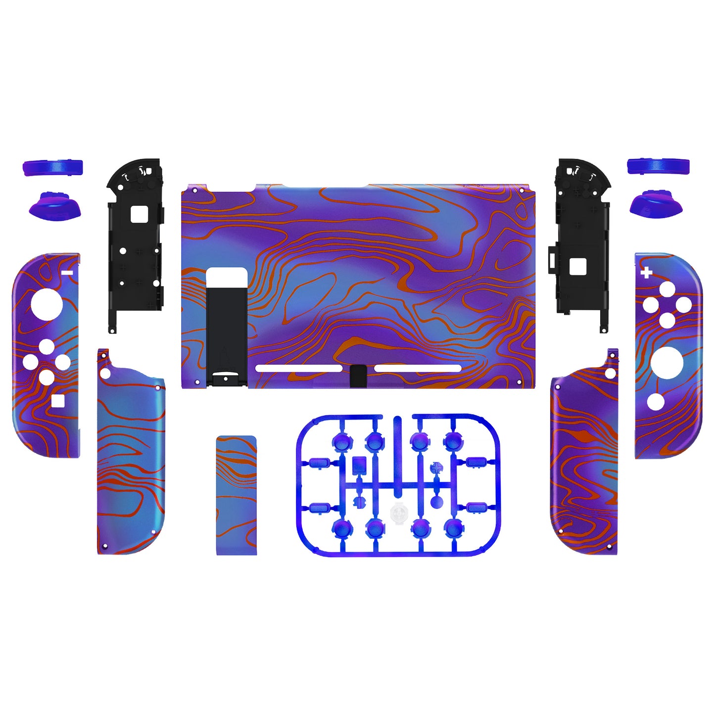 eXtremeRate Replacement Full Set Shells with Buttons for Nintendo Switch - Damascuscamo