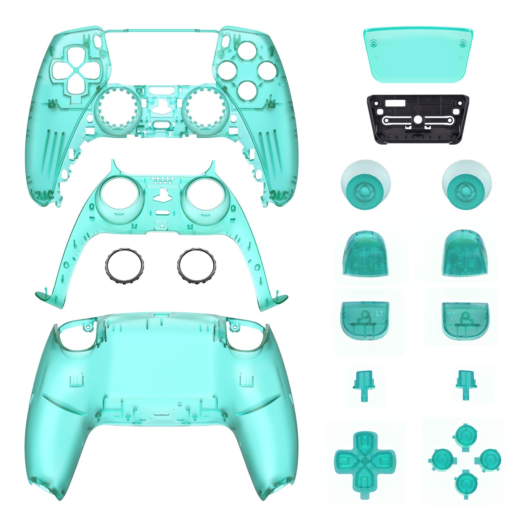 eXtremeRate Full Set Housing Shell with Buttons Touchpad Cover