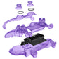 eXtremeRate Replacement Full Set Shells with Buttons Compatible with PS5 Controller BDM-030/040/050/060 - Clear Atomic Purple