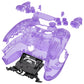 eXtremeRate Replacement Full Set Shells with Buttons Compatible with PS5 Controller BDM-030/040/050/060 - Clear Atomic Purple
