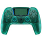 eXtremeRate Replacement Full Set Shells with Buttons Compatible with PS5 Controller BDM-030/040/050/060 - Emerald Green