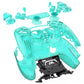 eXtremeRate Replacement Full Set Shells with Buttons Compatible with PS5 Controller BDM-030/040/050/060 - Emerald Green