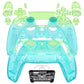 eXtremeRate Replacement Full Set Shells with Buttons Compatible with PS5 Controller BDM-030/040/050 - Gradient Translucent Green Blue eXtremeRate
