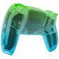 eXtremeRate Replacement Full Set Shells with Buttons Compatible with PS5 Controller BDM-030/040/050 - Gradient Translucent Green Blue eXtremeRate