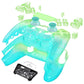 eXtremeRate Replacement Full Set Shells with Buttons Compatible with PS5 Controller BDM-030/040/050 - Gradient Translucent Green Blue eXtremeRate