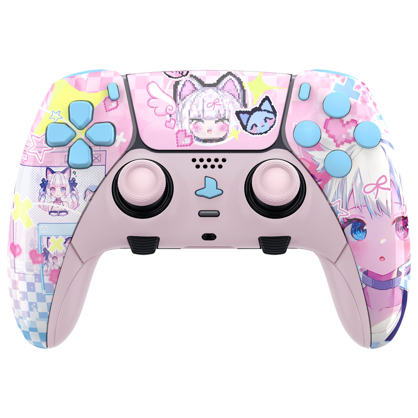 eXtremeRate Replacement Full Set Shells with Buttons Compatible with PS5 Edge Controller - MeWoow