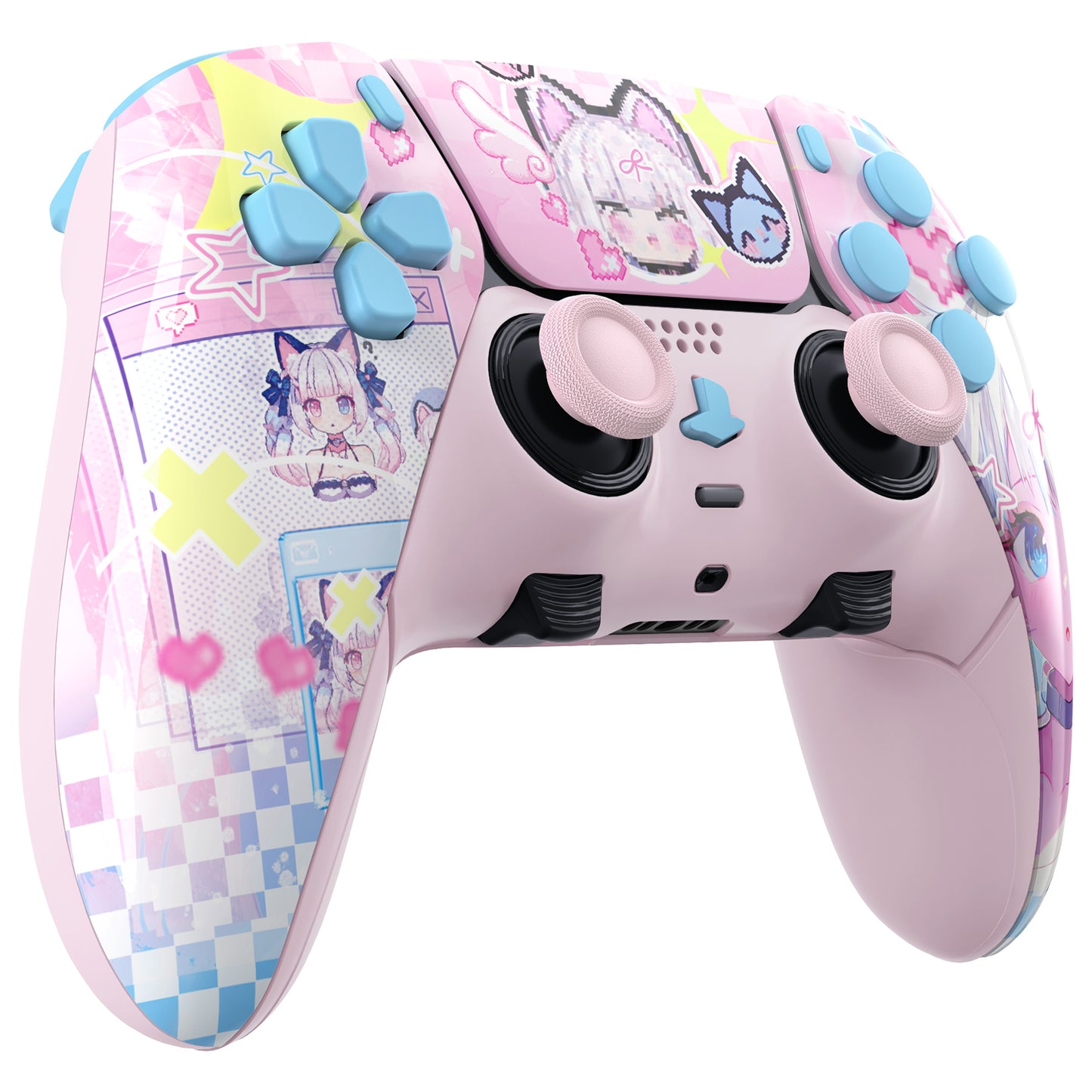 eXtremeRate Replacement Full Set Shells with Buttons Compatible with PS5 Edge Controller - MeWoow