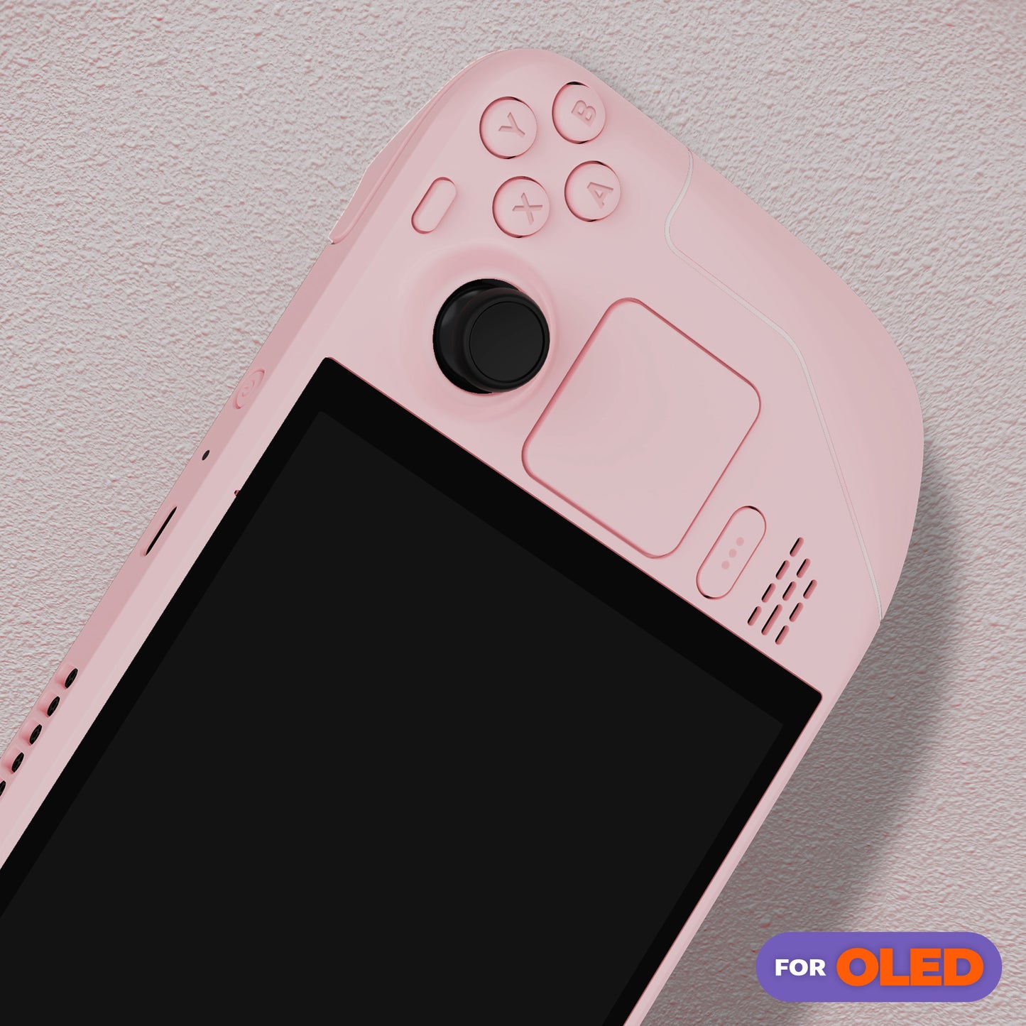 eXtremeRate Replacement Full Set Shell with Buttons for Steam Deck OLED - Cherry Blossoms Pink
