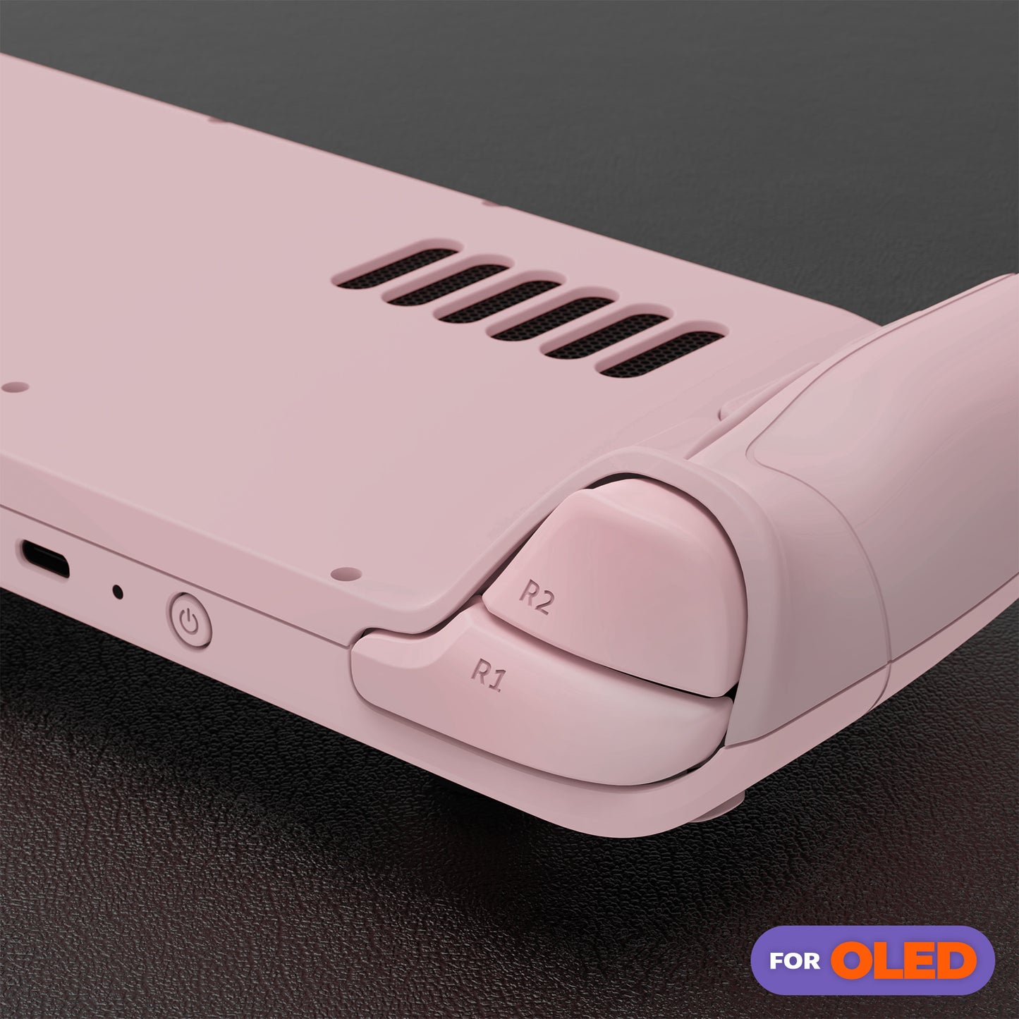 eXtremeRate Replacement Full Set Shell with Buttons for Steam Deck OLED - Cherry Blossoms Pink