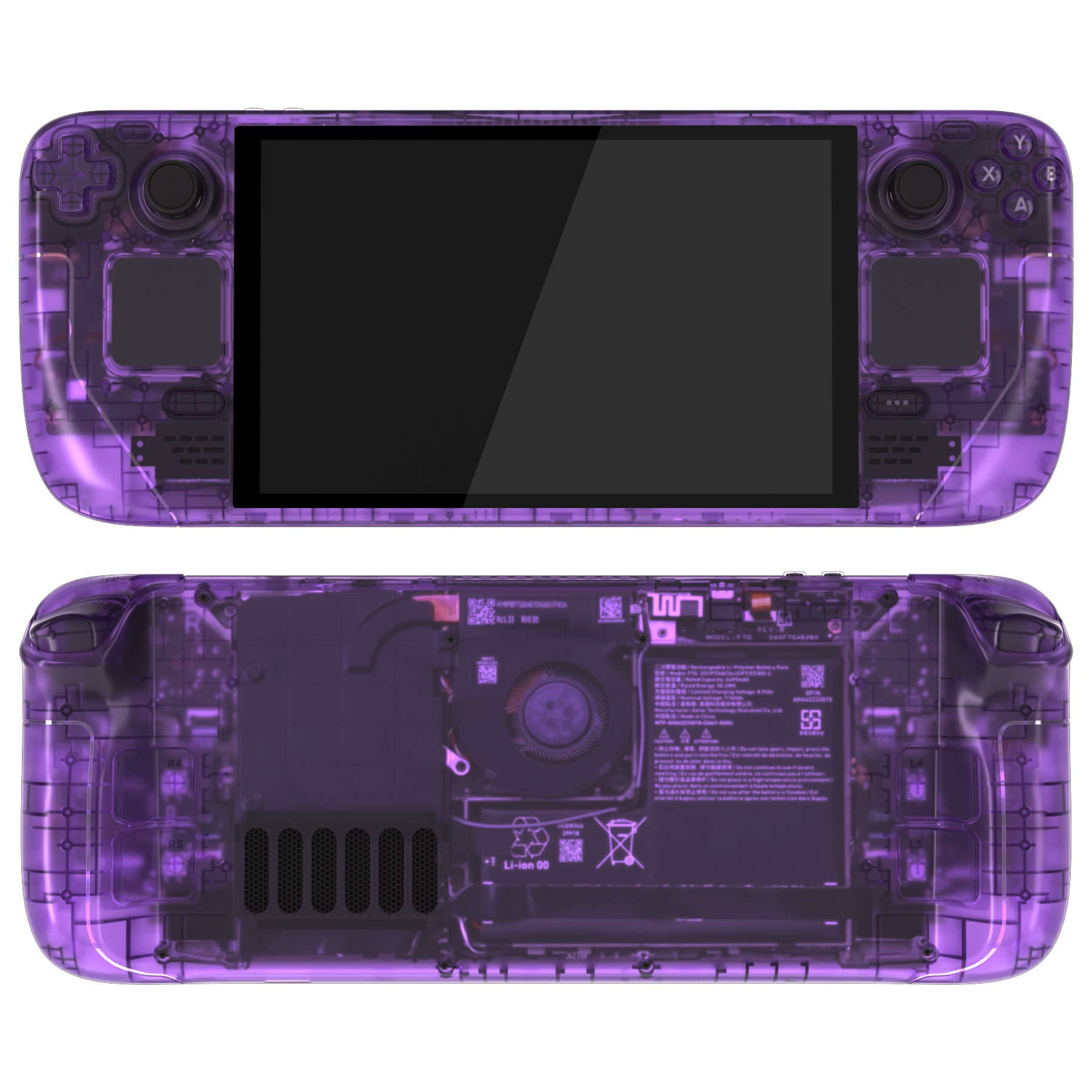 Steam Deck OLED 2TB換装済み（元512GB）+ カスタムパーツ eXtremeRate Steam Deck OLED Replacement Full Set Shells with