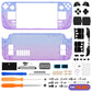 eXtremeRate Replacement Full Set Shell with Buttons for Steam Deck OLED - Gradient Translucent Bluebell