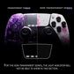 eXtremeRate Replacement Left Right Front Housing Shell with Touchpad Compatible with PS5 Edge Controller - Cherry Blossom Whisper