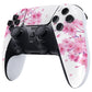 eXtremeRate Replacement Left Right Front Housing Shell with Touchpad Compatible with PS5 Edge Controller - Cherry Blossom Whisper