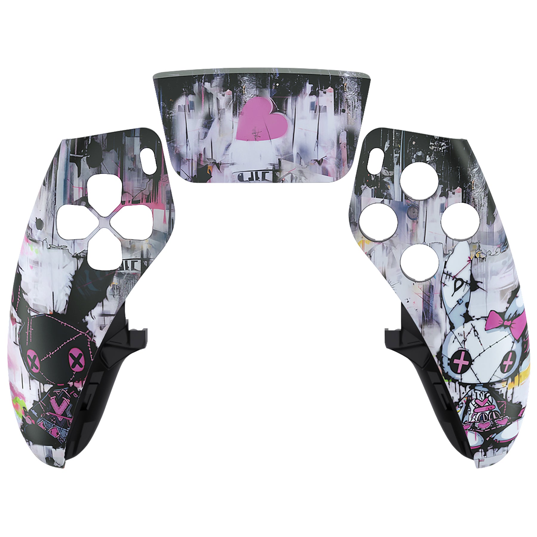 eXtremeRate Lovely Punky Bunny Left Right Front Housing Shell with